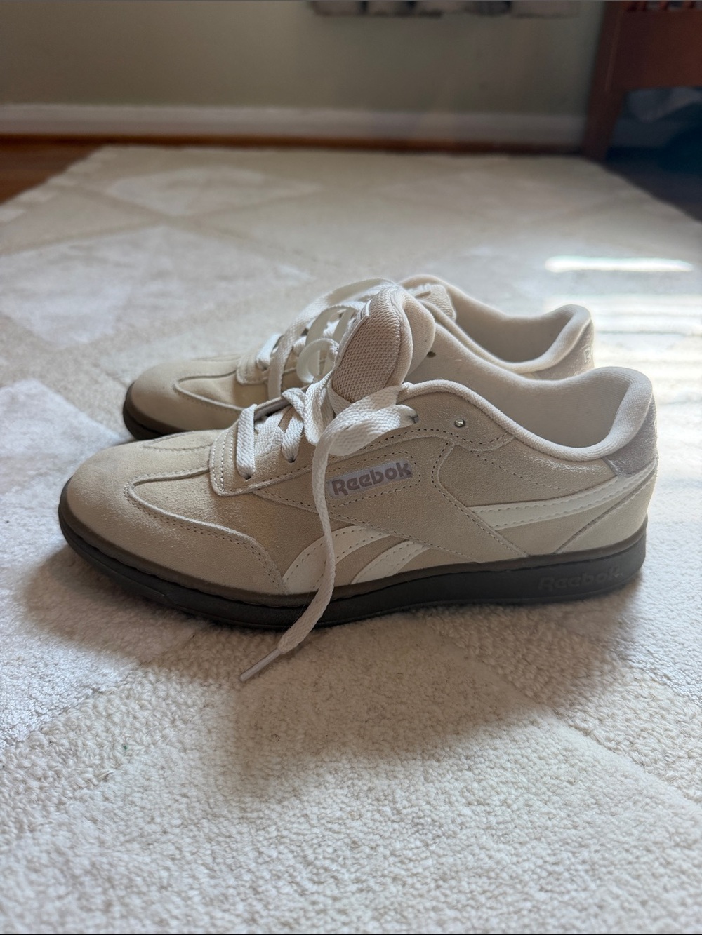 Reebok Women’s Classic Beige Low-Top Sneakers